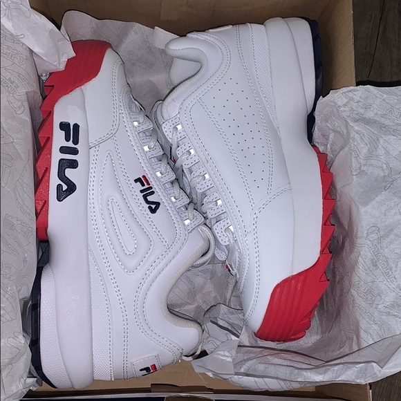 fila disruptor blue and red